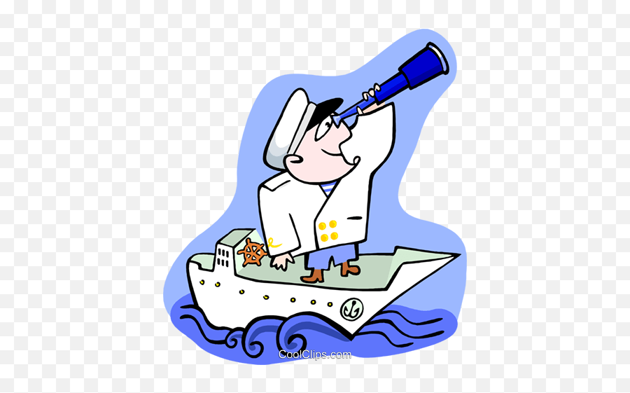 Ship Captain Royalty Free Vector Clip Art Illustration Emoji,Captain Clipart