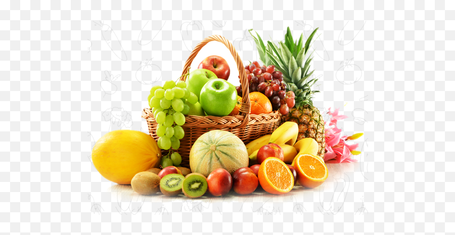 Download The Fruit Basket About - Basket Of Fruits Png Fresh Fruits Emoji,Fruit Png
