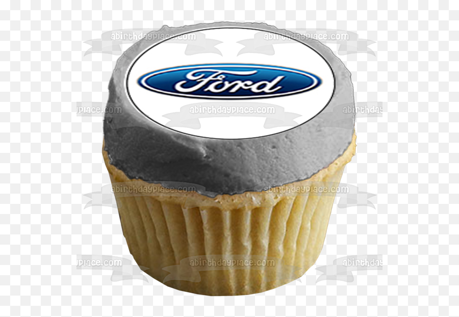 30 Ford Logo Cupcakes Non Cut Edible Cupcake Topper Images Abpid52832 - Birthday Cake Sean Connery Bond Emoji,Ford Logo