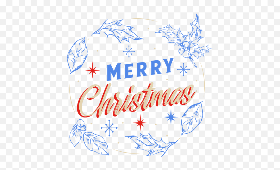 Merry Christmas Mistletoe Badge Design - Transparent Png Merry Christmas Sin Fondo Png Emoji,Merry Christmas Png