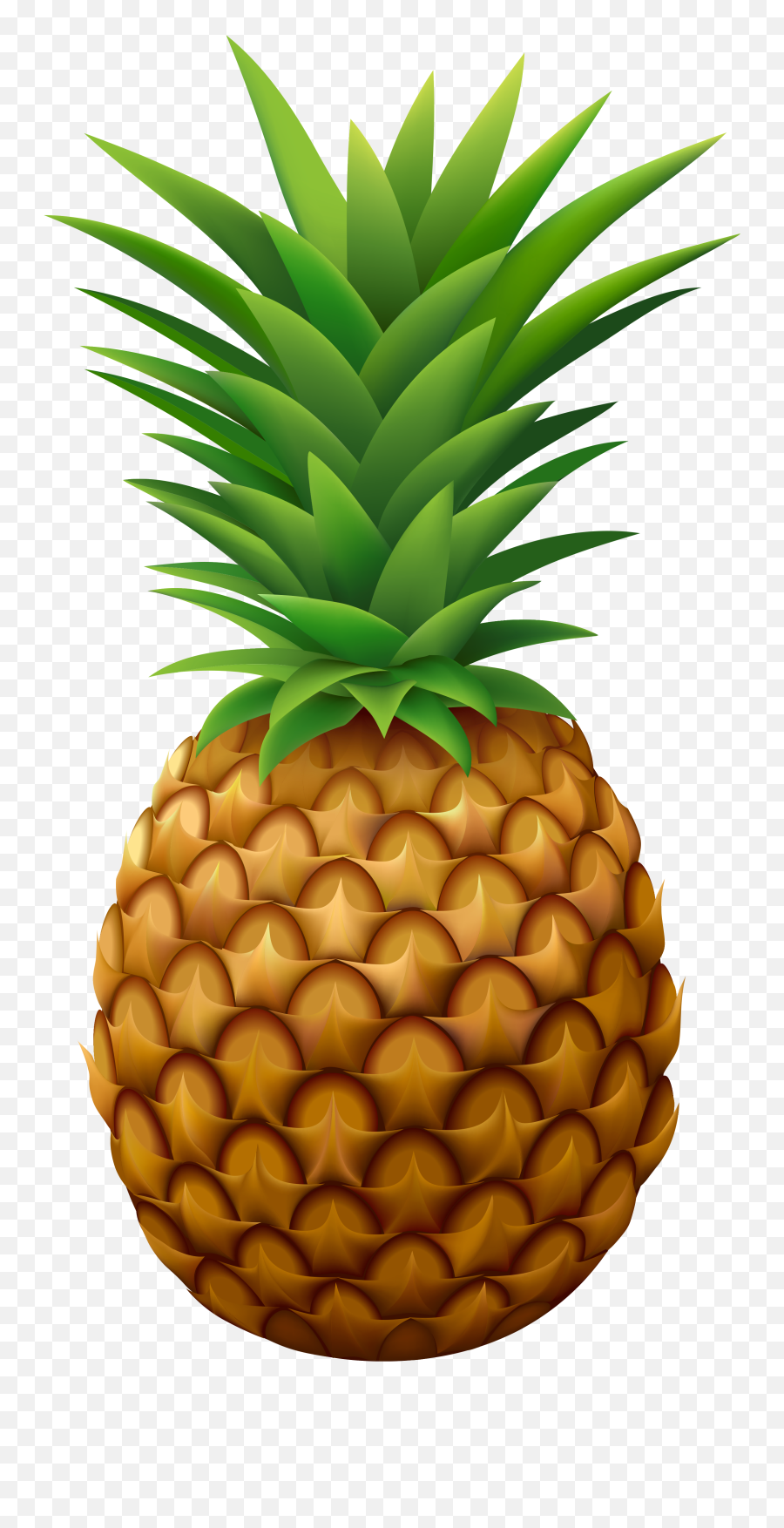 Pineapple Png Vector Clipart Image Png - Pinapple Clipart Png Emoji,Pineapple Clipart