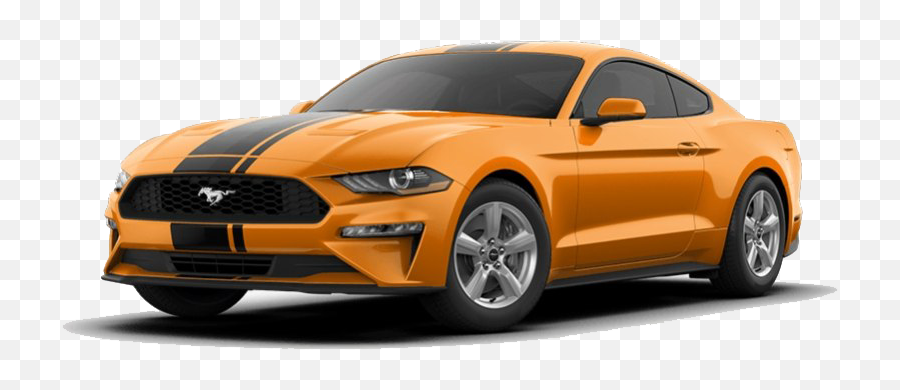 Orange Ford Mustang Png Clipart - 2019 Ford Mustang Ecoboost Grey Emoji,Mustang Clipart