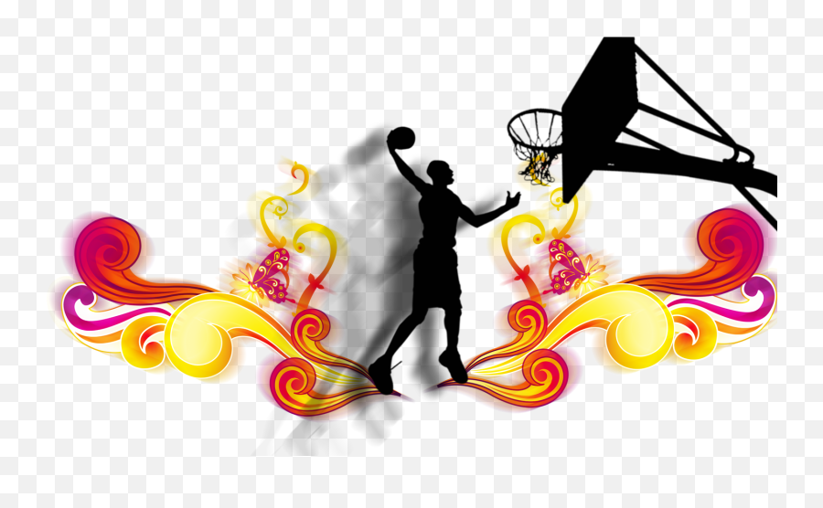 Library Of Girl Slam Dunk Basketball Banner Library Png - Basketball Emoji,Clipart Basketball