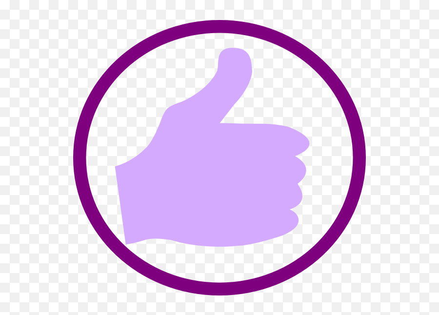 Download Hd Customer Clipart Thumbs Up - Purple Thumbs Up Thumbs Up Png Purple Emoji,Thumbs Up Png