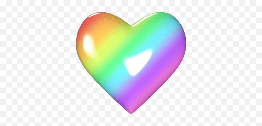 Rainbow Heart Gif - Rainbow Heart Gif Emoji,Heart Gif Png