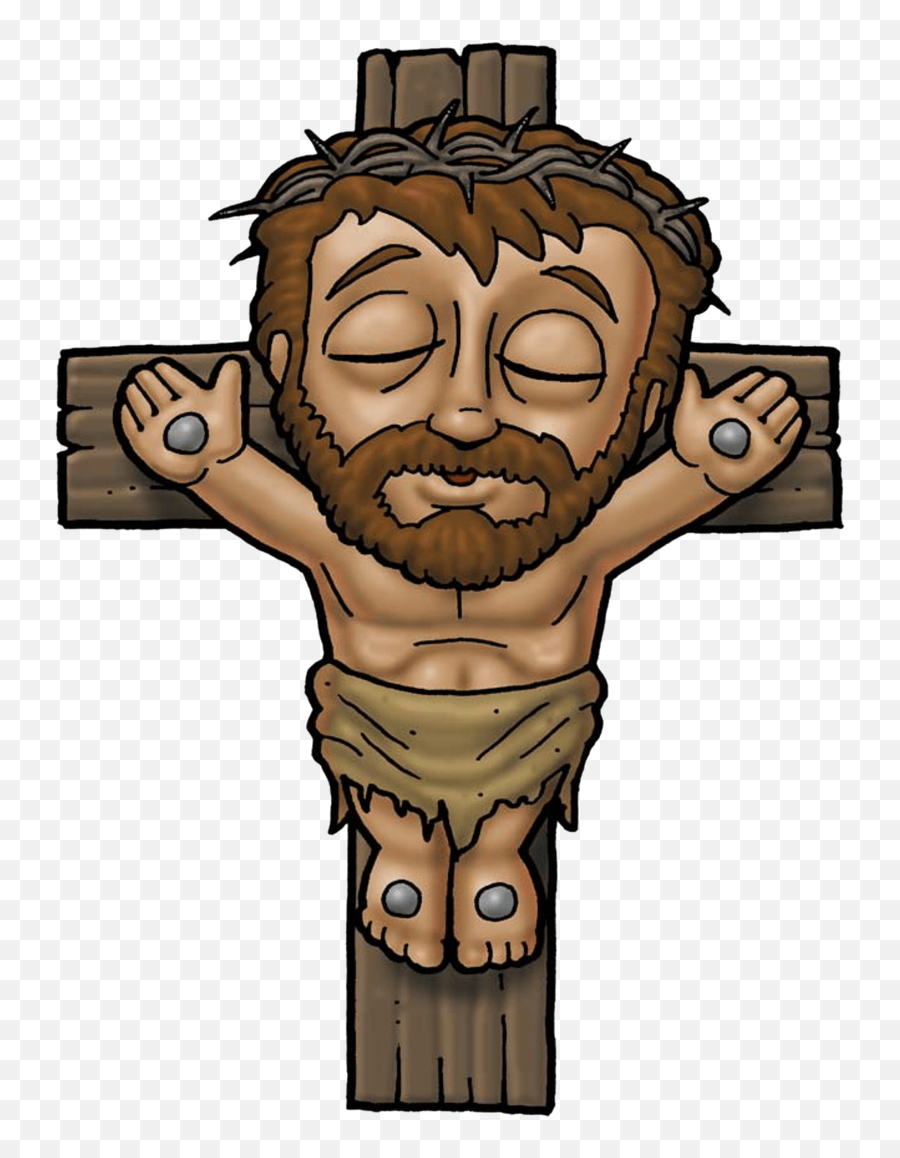 Download Jesus On The Cross Clipart Png - Jesus Nailed On The Cross Animated Emoji,Cross Clipart