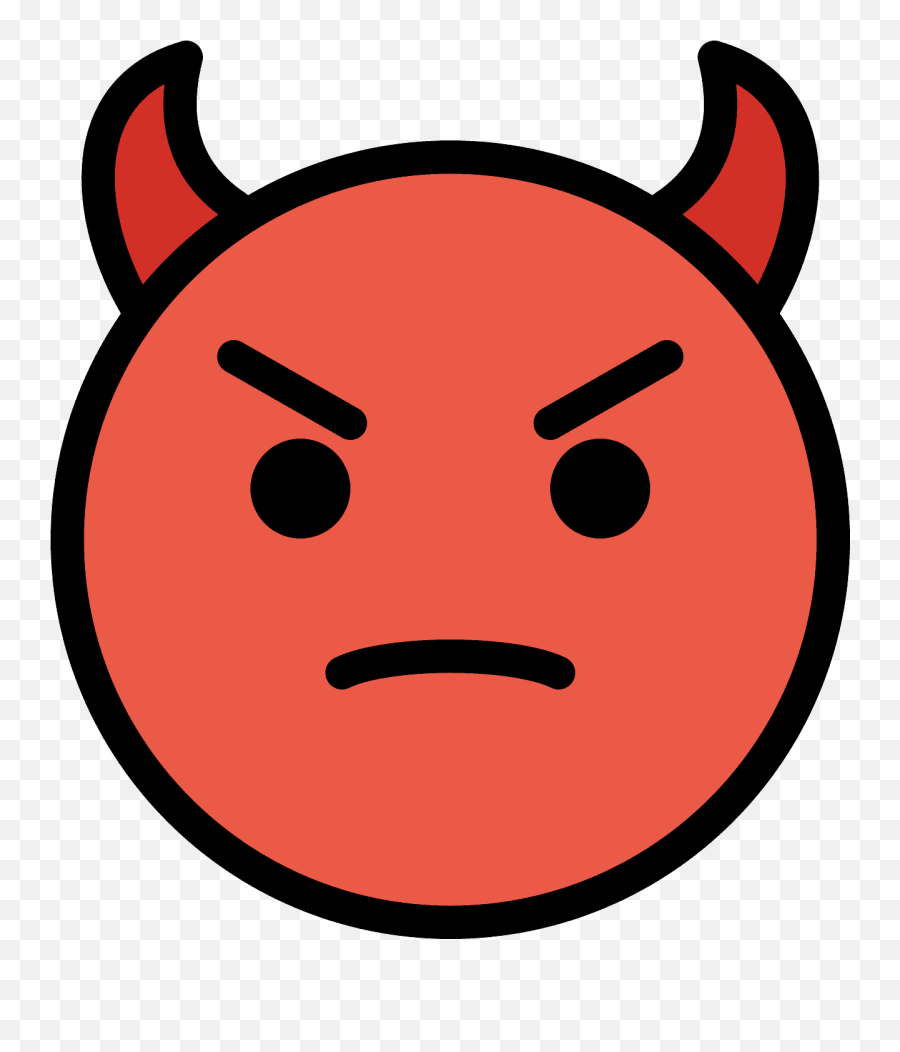 Angry Face With Horns Emoji Clipart Free Download,Angry Face Png