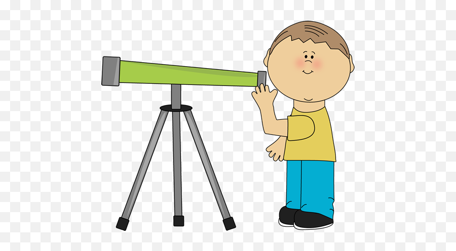 Space Clip Art - Boy Looking Through Telescope Clipart Emoji,Space Clipart