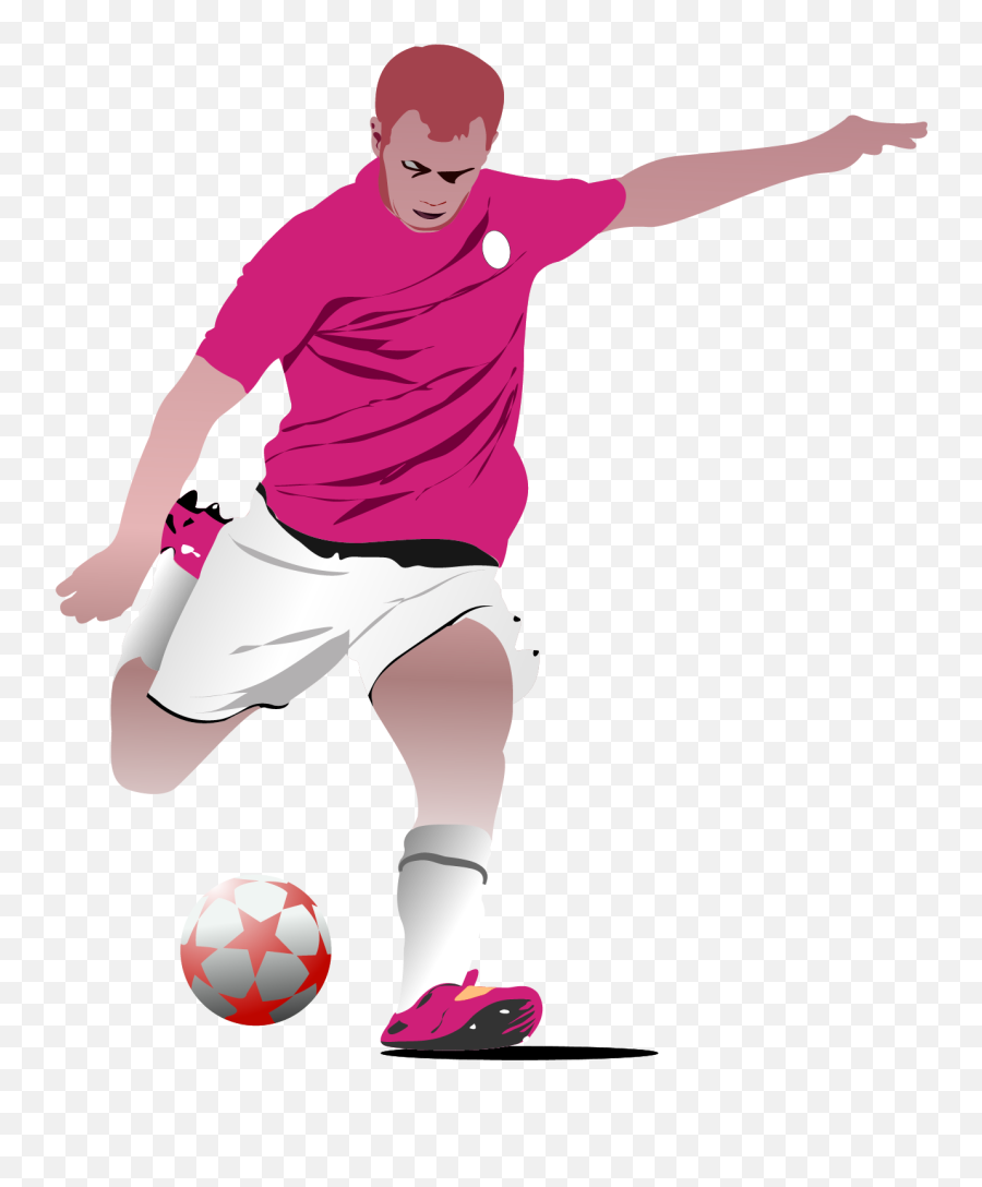 Football Player Png - Football Kick Ball Clipart Emoji,Football Player Clipart