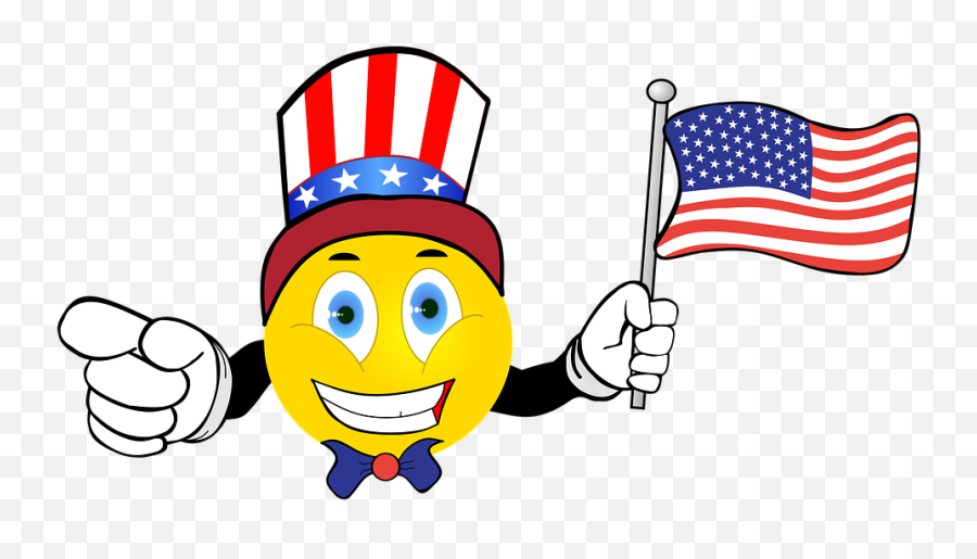 Smiley Happy American Flag Uncle - Free Image On Pixabay Emoji,American Flag Png Transparent
