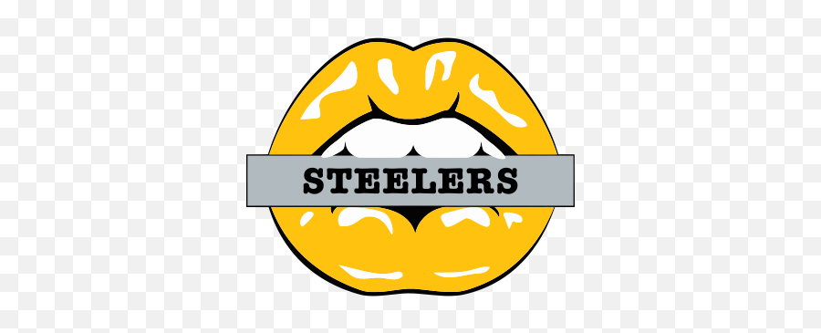 Pittsburgh Steelers Lips Logo Iron On Paper Hts - Nfllips Emoji,Steeler Logo Pic