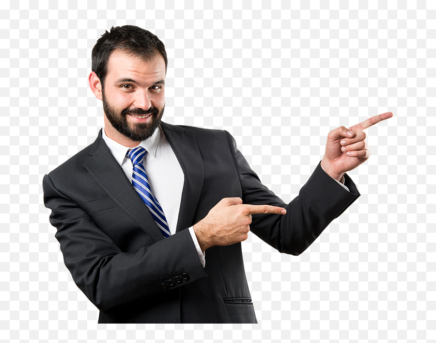Download Hd Business Man Png Pointing - Transparent Man Pointing Png Emoji,Business Man Png