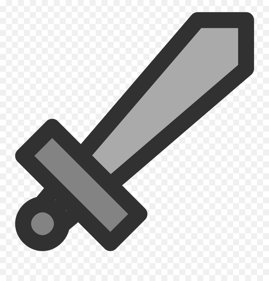 Download Metal Sword Icon Clipart Png - Small Sword Clipart Emoji,Sword Clipart