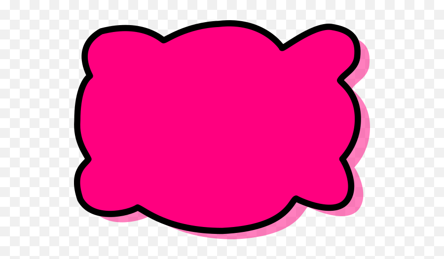 Pink Speech Bubble Clip Art At Clker - Pink Speech Bubbles Png Emoji,Thought Bubble Clipart