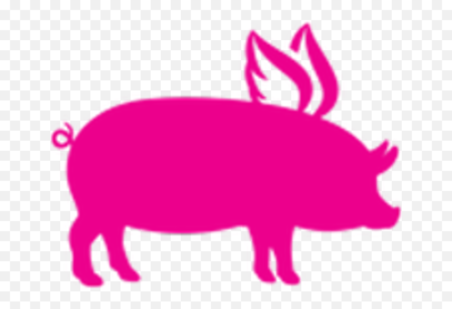 Flying Pig Bbq Delivery Louisiana Ave Emoji,Pig Bbq Clipart