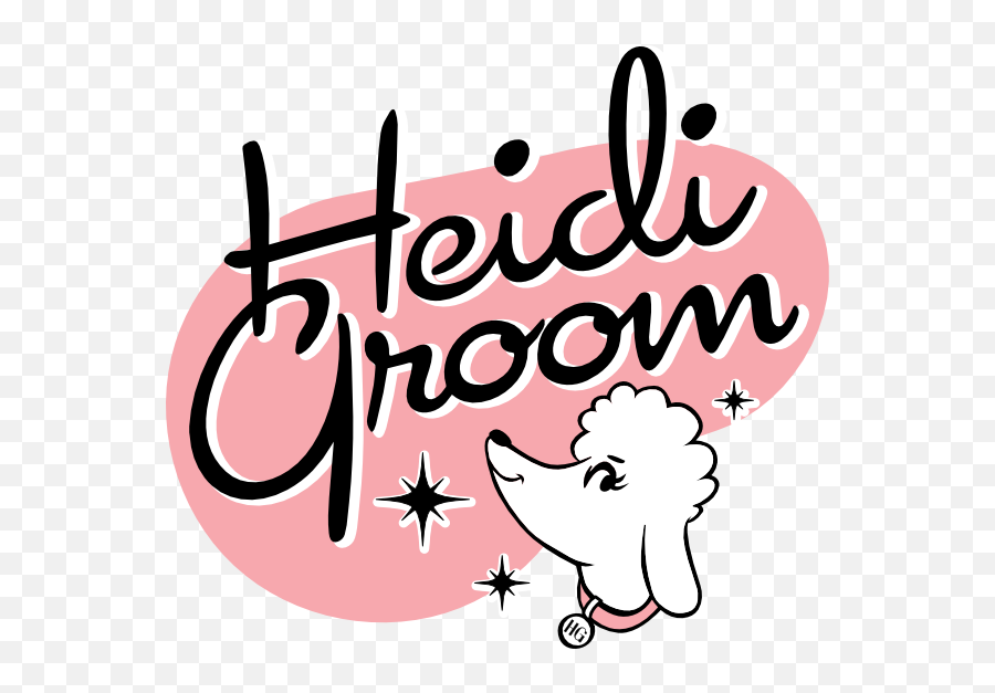 Dog Groomer Emoji,Pink Dog Logo