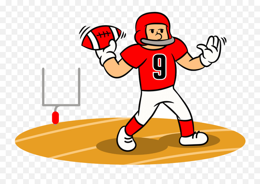 Football Clipart - Clipartworld Cartoon Throwing A Football Emoji,Football Field Clipart