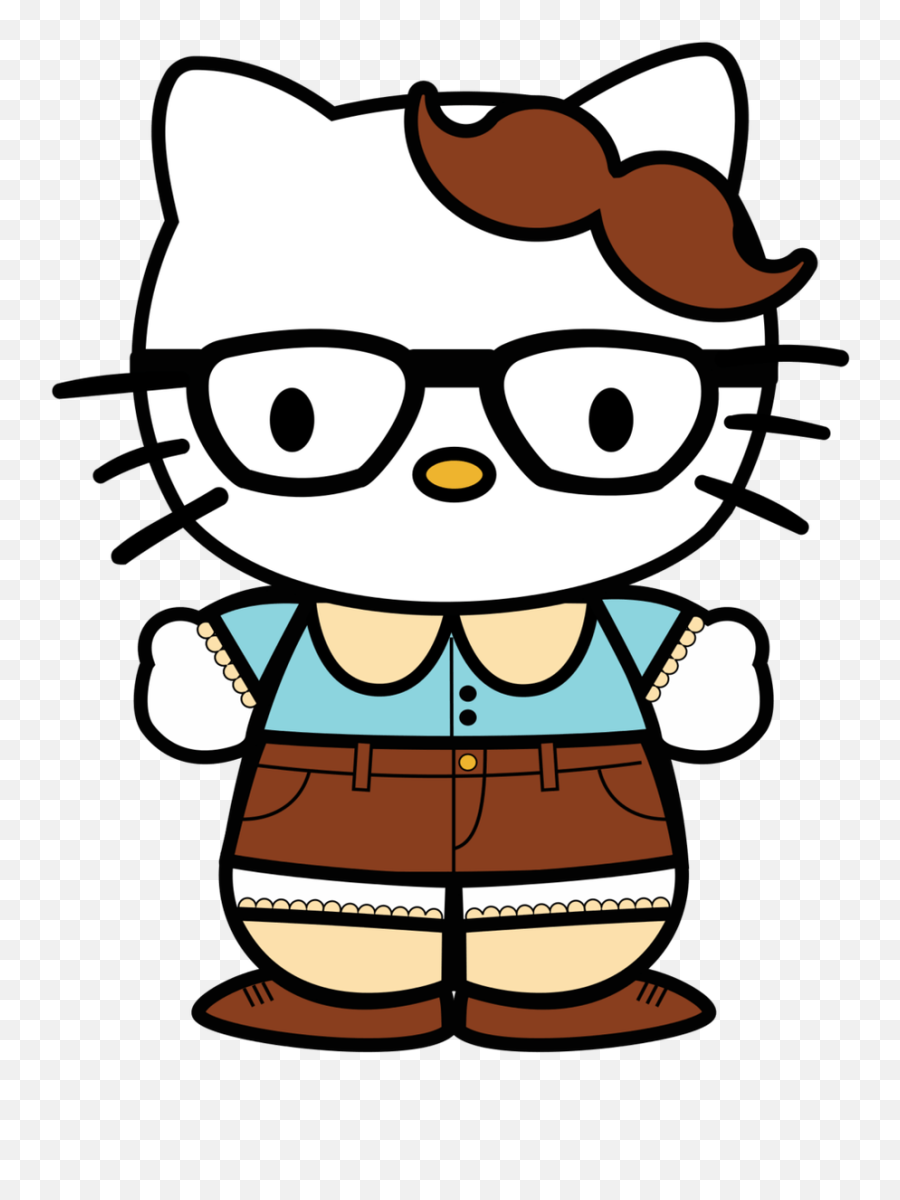 Hello Kitty Hipster Clipart Adf Glasses Hello Kitty Hipster - Hello Kitty Teacher Png Emoji,Hello Kitty Logo