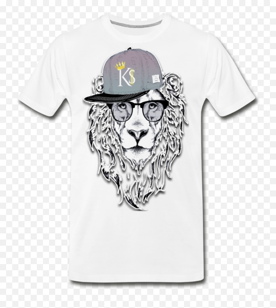 K Lion Premium T - Shirt White 2xl In 2021 Shirts Lion Emoji,Lion Logo Shirt
