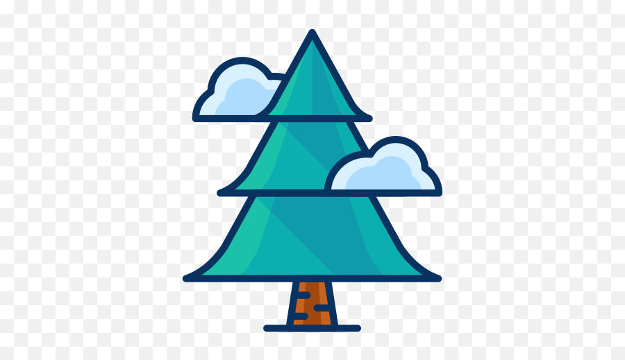 Filled Line Christmas Icons - Tree Pine Icon Png 512x512 Emoji,Christmas Line Clipart