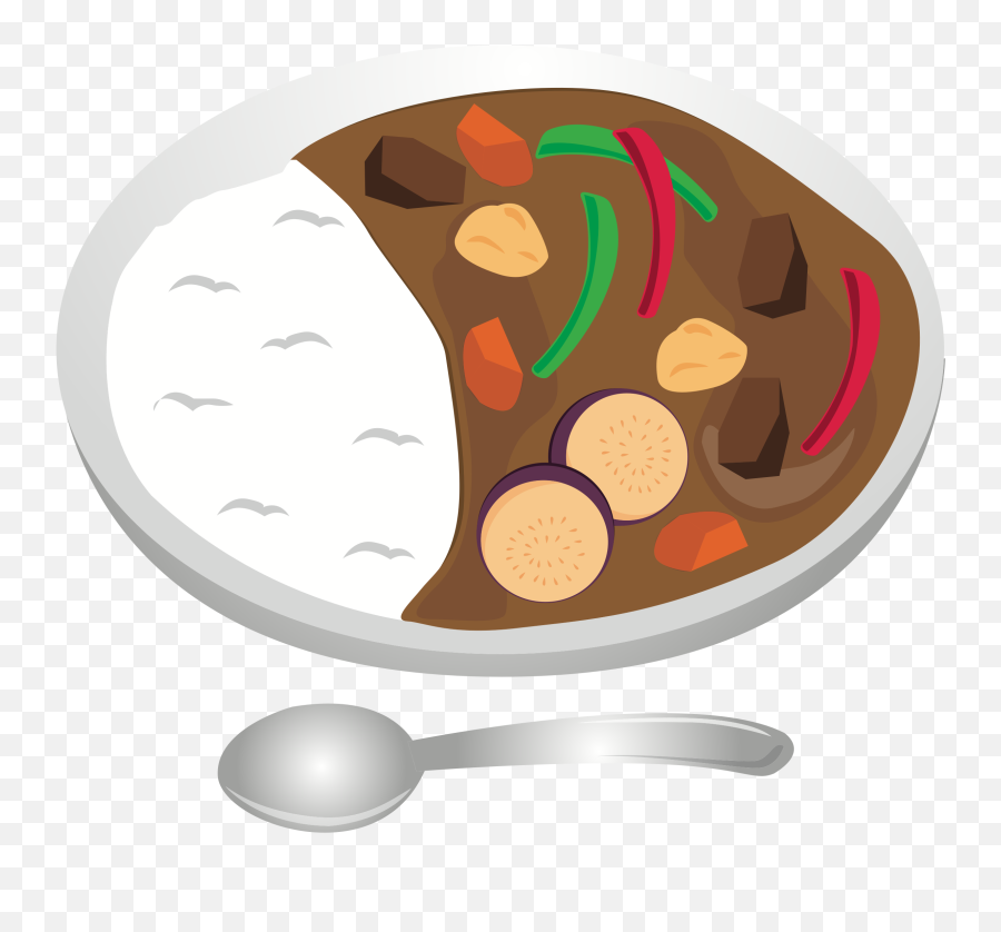 Curry And Rice Clipart Transparent - Curry Rice Clipart Png Emoji,Rice Clipart