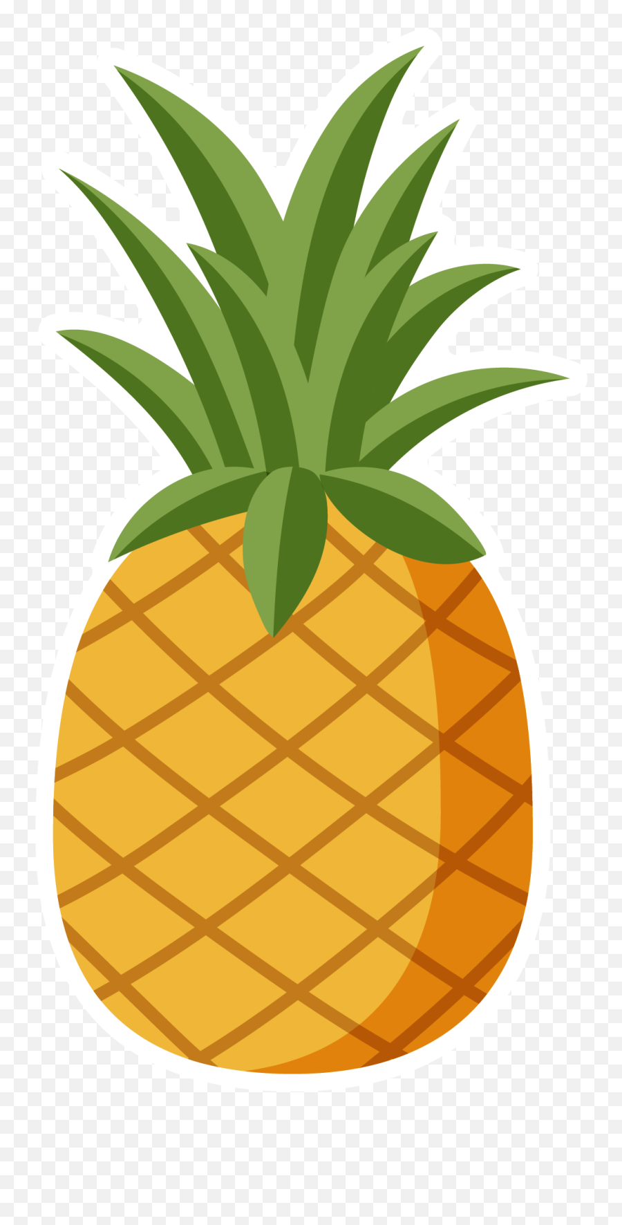 Pineapple Hawaiian Pizza Clip Art - Transparent Pineapple Clipart Png Emoji,Pineapple Clipart