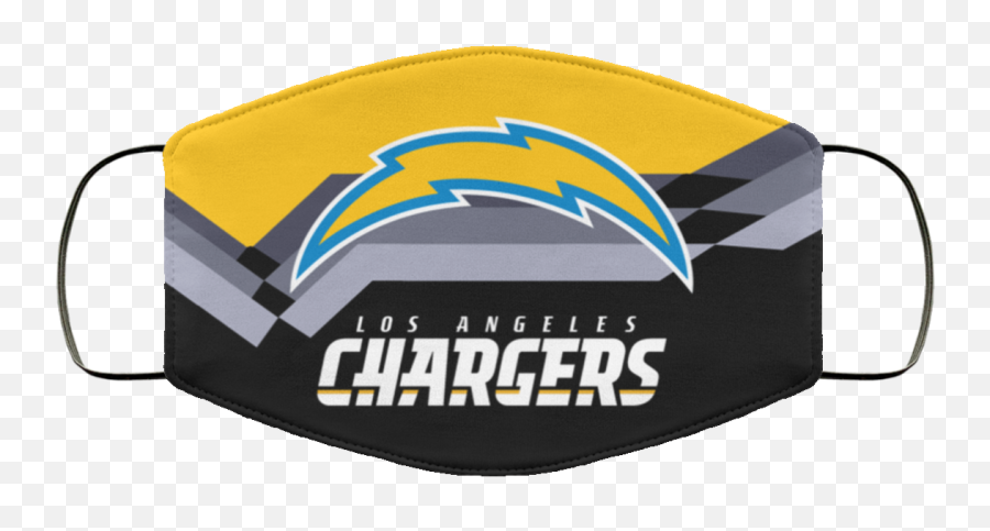 Los Angeles Chargers Face Mask - Horizontal Emoji,Los Angeles Chargers Logo