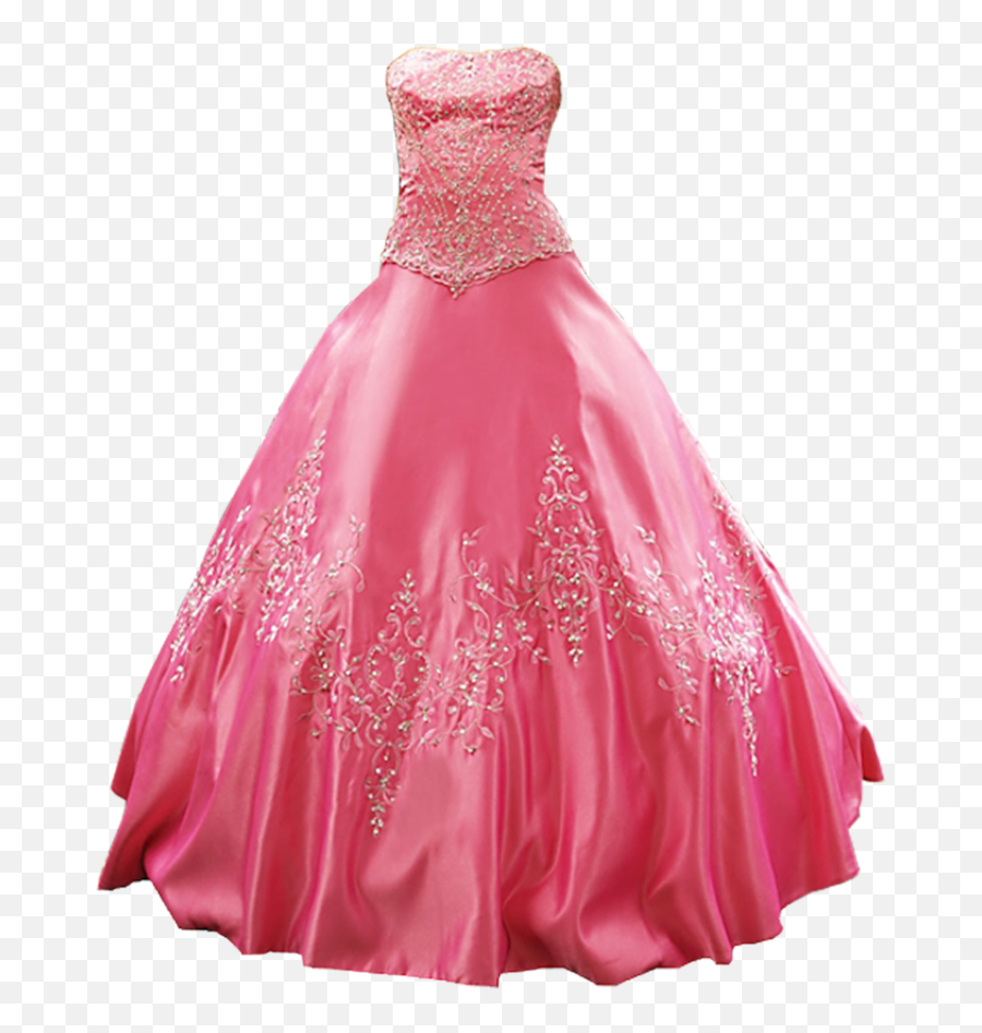 A Casual Pink Prom Or Weding Dress - Dress Picture With Out Background Emoji,Transparent Dress