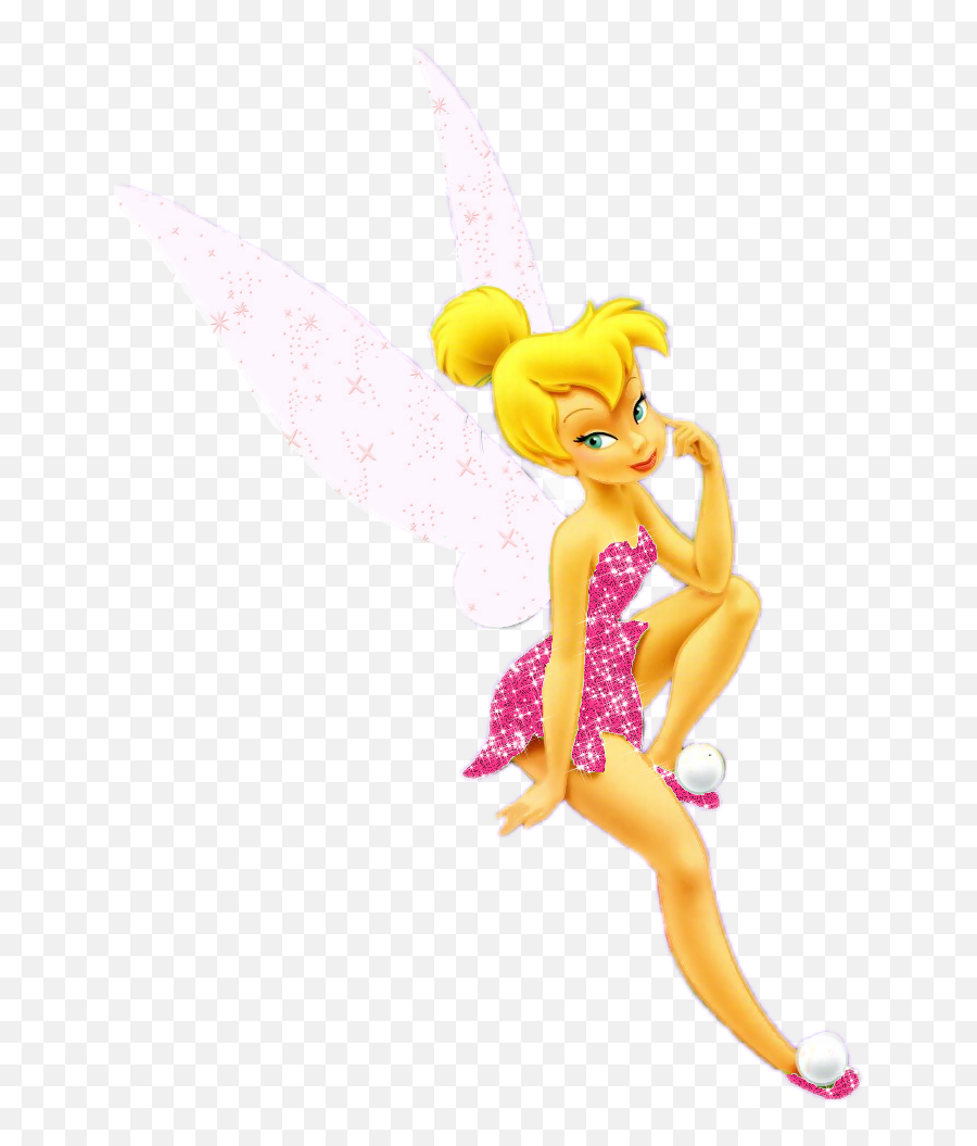 Download Pink Tinker Bell Photo - Pink Tinkerbell Png Emoji,Tinkerbell Png