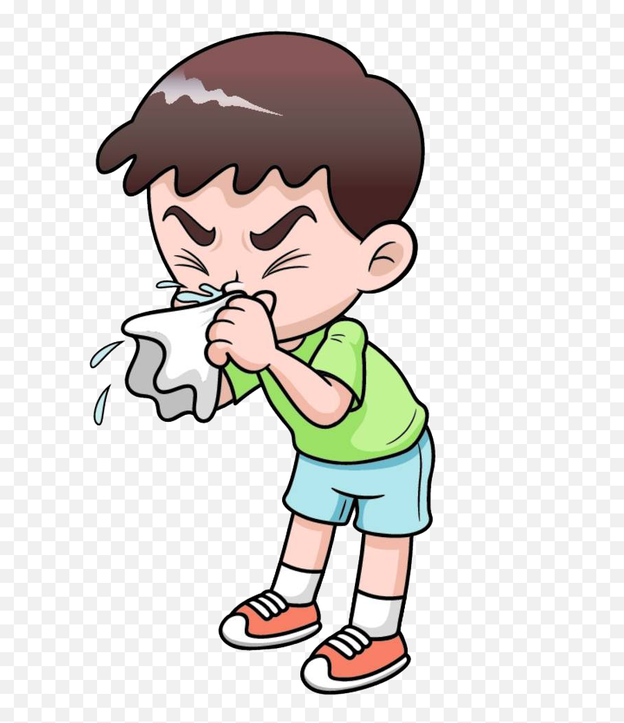 Child Clip Art Runny Nose Boy - Cold Clipart Emoji,Nose Clipart
