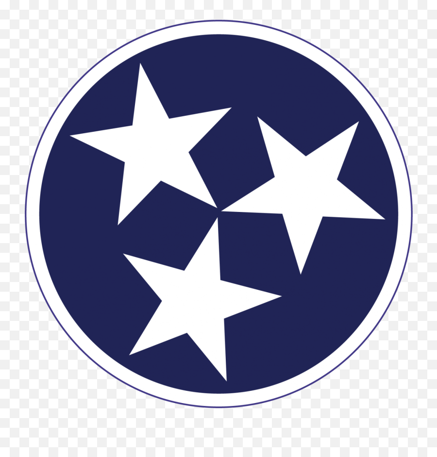 Tri Star Clipart - Tennessee State Flag Png Transparent Png House Of Terror Emoji,Star Clipart