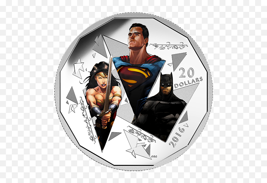 Batman V Superman Dawn Of Justice - The Trinity 1 Oz Superman Vs Batman Canadian Coin Emoji,Batman Vs Superman Logo