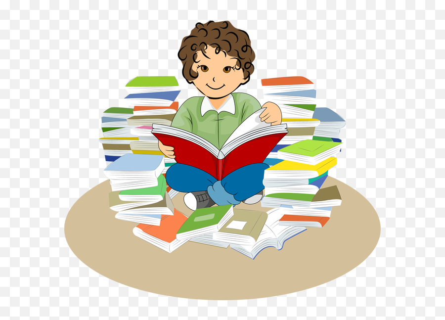 Read A Book Png Files Clipart - Ich Lese Ein Buch Emoji,Reading Book Clipart