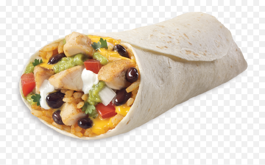 Chicken Black Bean Burrito - Burrito Döner Emoji,Burrito Png