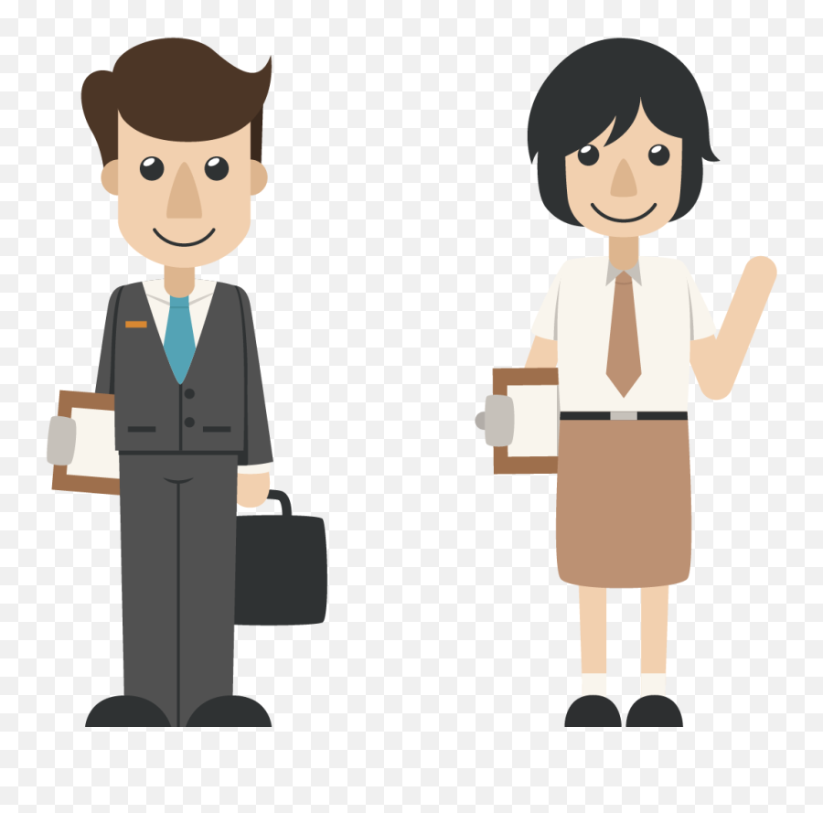 Free Transparent Cartoon Png Download - Business Person Cartoon Png Emoji,Business Man Png