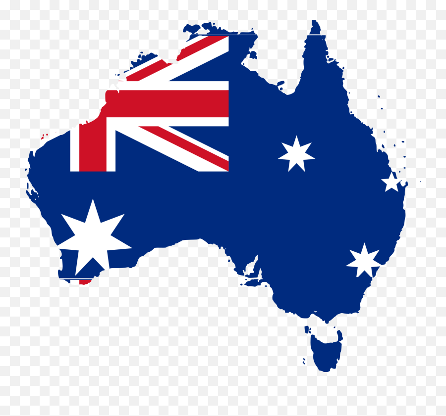 Australia Flag Png Transparent Images - Flag Map Of Australia Png Emoji,Australia Flag Png