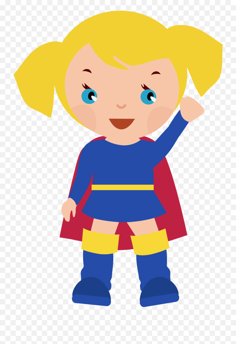 Female Superhero Clipart Clipart - Super Hero Clip Art Girl Emoji,Superhero Clipart