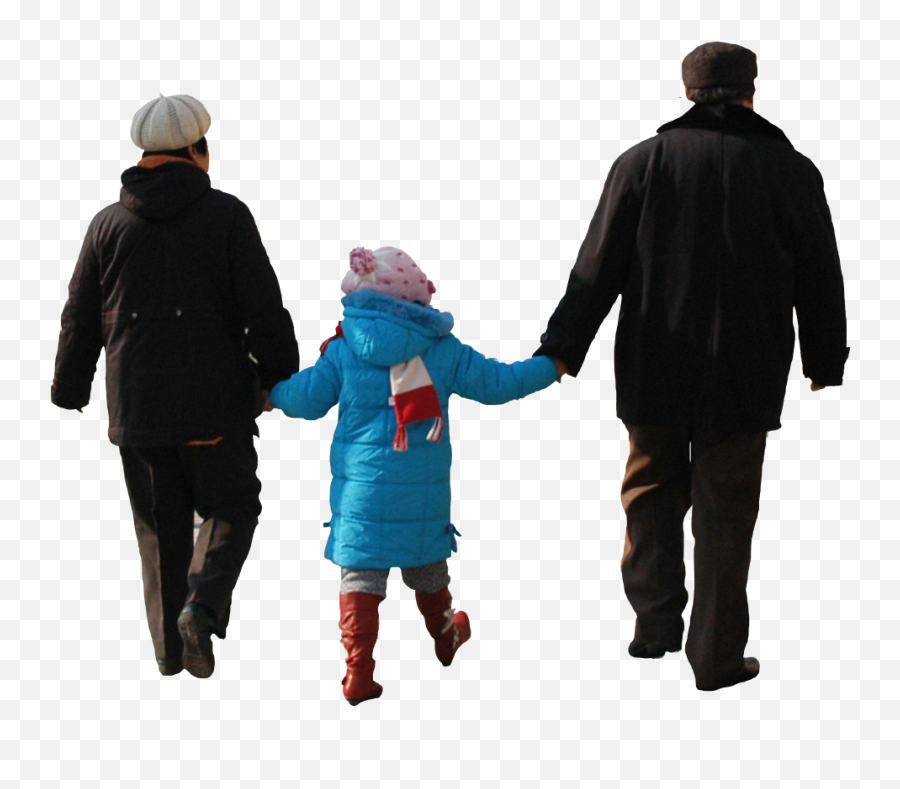 People Holding Hands Png - Winter Walk Png Emoji,Family Walking Png
