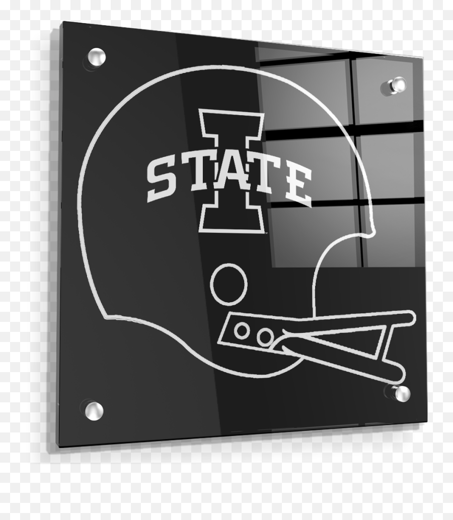 Iowa State Cyclones - Black White Helmet Iowa State Emoji,Iowa State Cyclones Logo