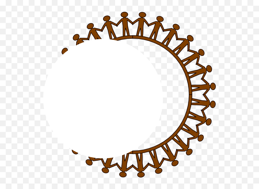 People Circle - Circle Of People Holding Hands Clipart Emoji,No Circle Png