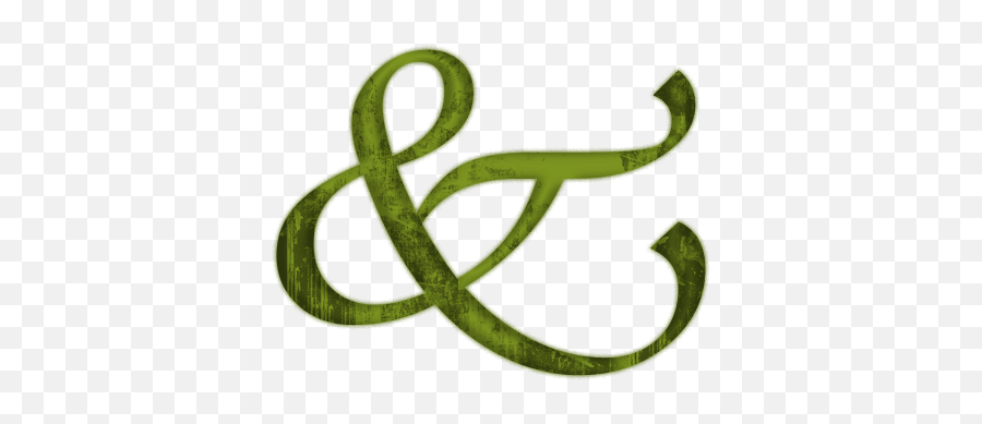 Free Ampersand Cliparts Png Images - Green Ampersand Emoji,Ampersand Clipart