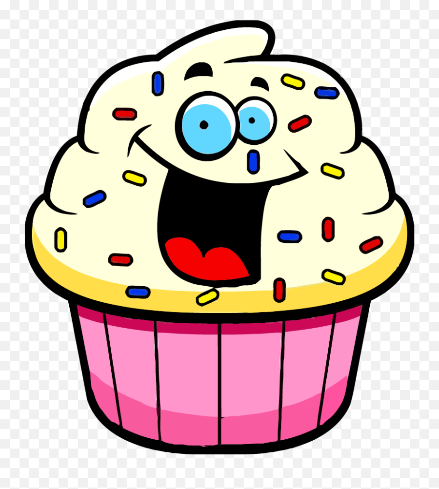 Cartoon Cupcake Clipart - Cartoon Picture Of Desserts Emoji,Cupcake Clipart Png