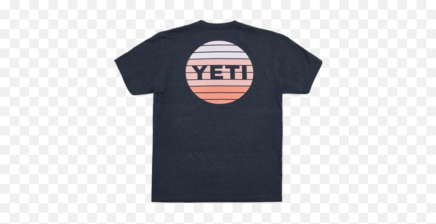 Yeti Sunset Short Sleeve T - Shirt Emoji,T Shirt Logo Dimensions