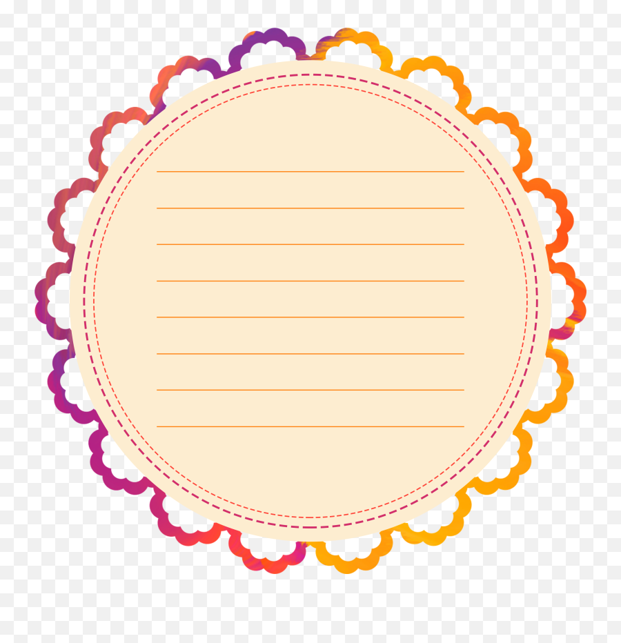 Border Box Text Cute Png And Psd - Circle Clipart Full Emoji,Text Box Clipart