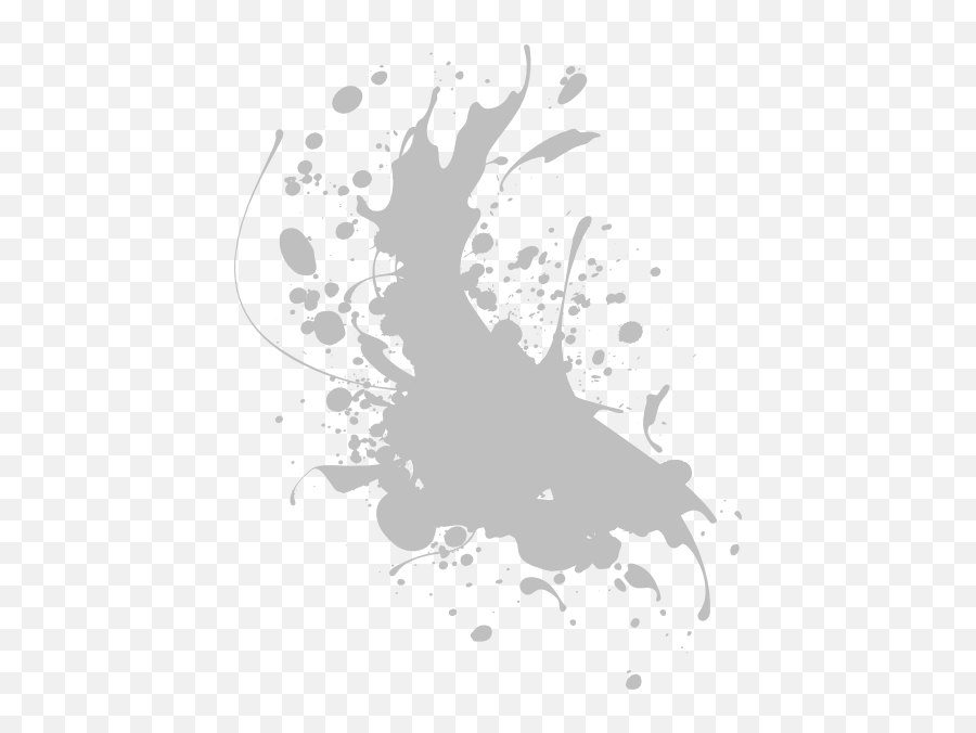 Download Splash Clipart Gray - Splatter Clip Art Png Image Grey Paint Splat Png Emoji,Splash Clipart