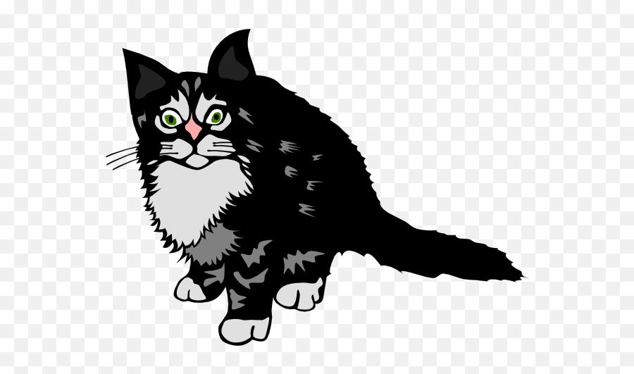 Fluffy Cat Clipart Transparent Images U2013 Free Png Images - Kitten Clip Art Emoji,Cat Clipart