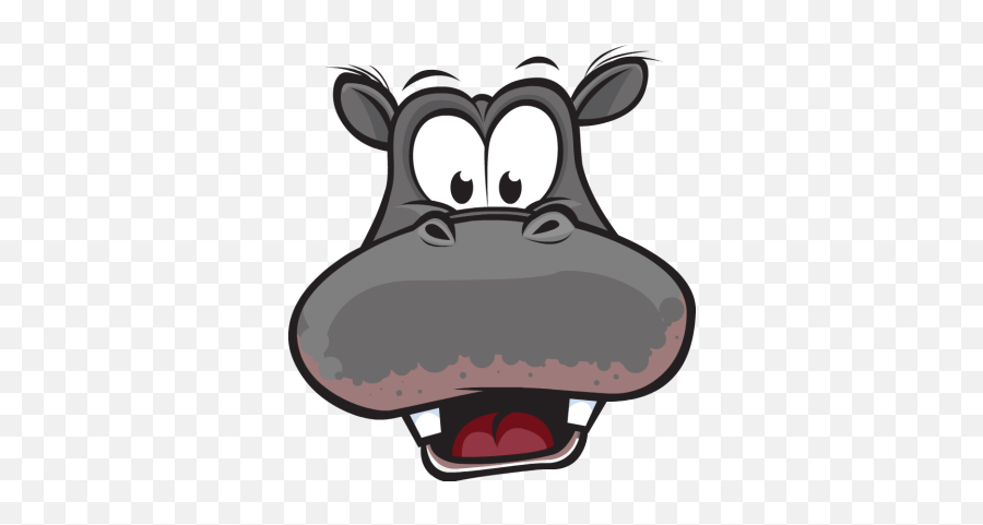 Download Dog Face Clipart Png - Face Of Hippos Cartoon Emoji,Dog Face Clipart