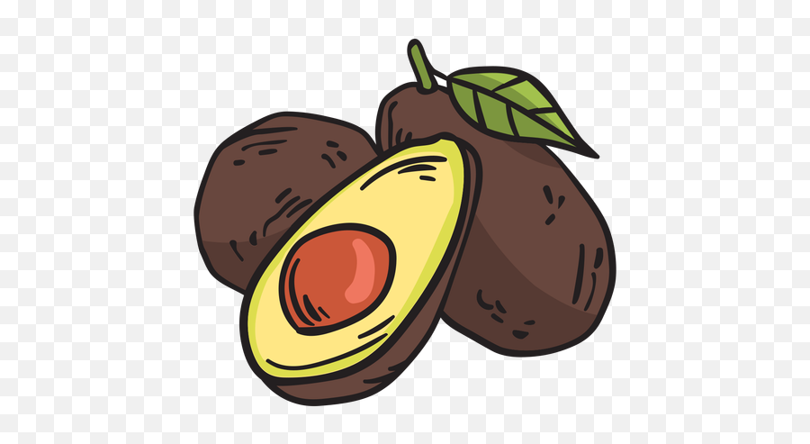 Fruit Avocado Mexico Illustration - De Palta Ilustracion Png Emoji,Avocado Transparent Background
