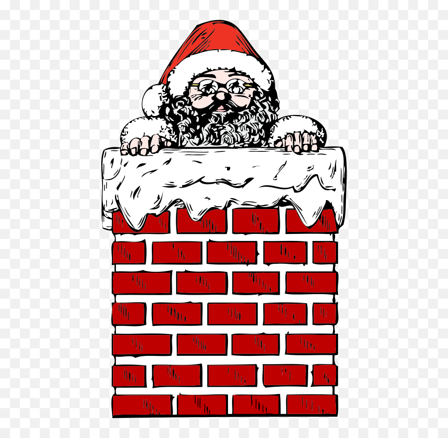 Free Santa Claus Clipart - Public Domain Christmas Clip Art Chimney Clip Art Emoji,Santa Claus Clipart