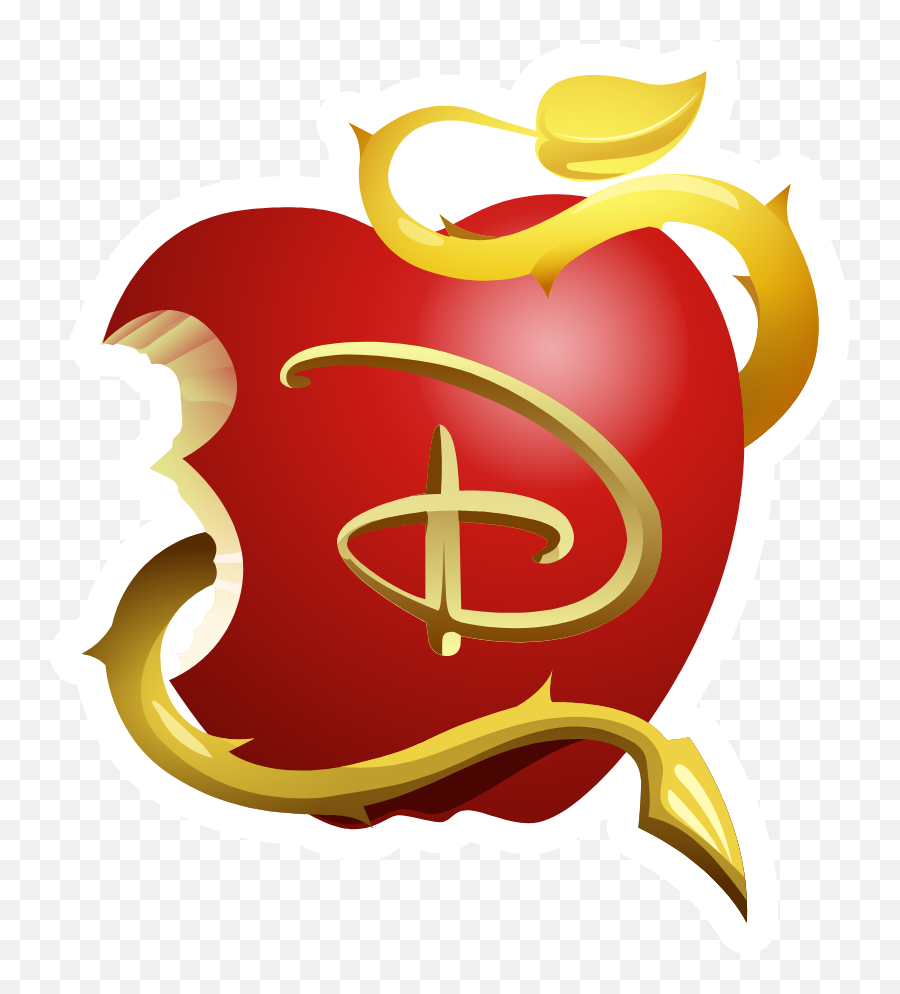 Descendants Apple Logo Descendants Apple Logo Sticker - Descendants Apple Clipart Emoji,Apple Logo Png